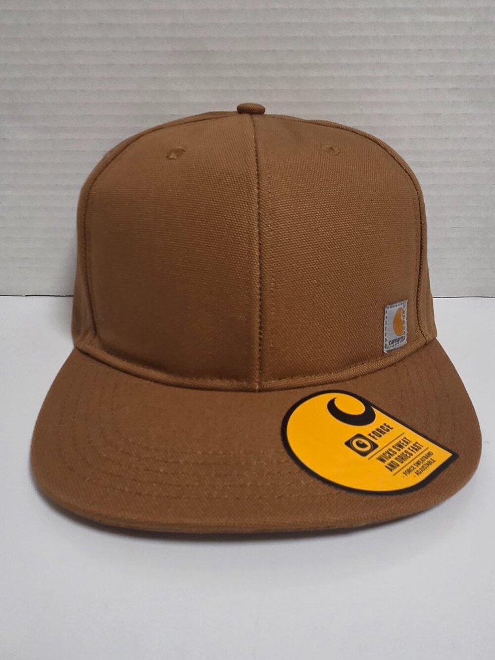 Carhartt SnapBack Mens ONE SIZE/ adjustable Brown Force Baseball Cap Flat NWT